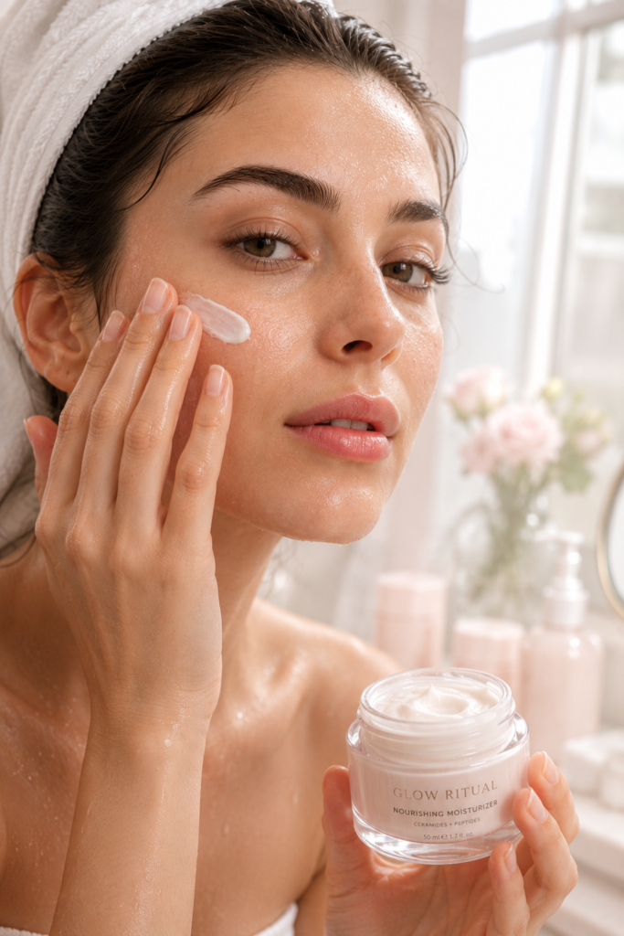  Moisturize while skin is still damp.