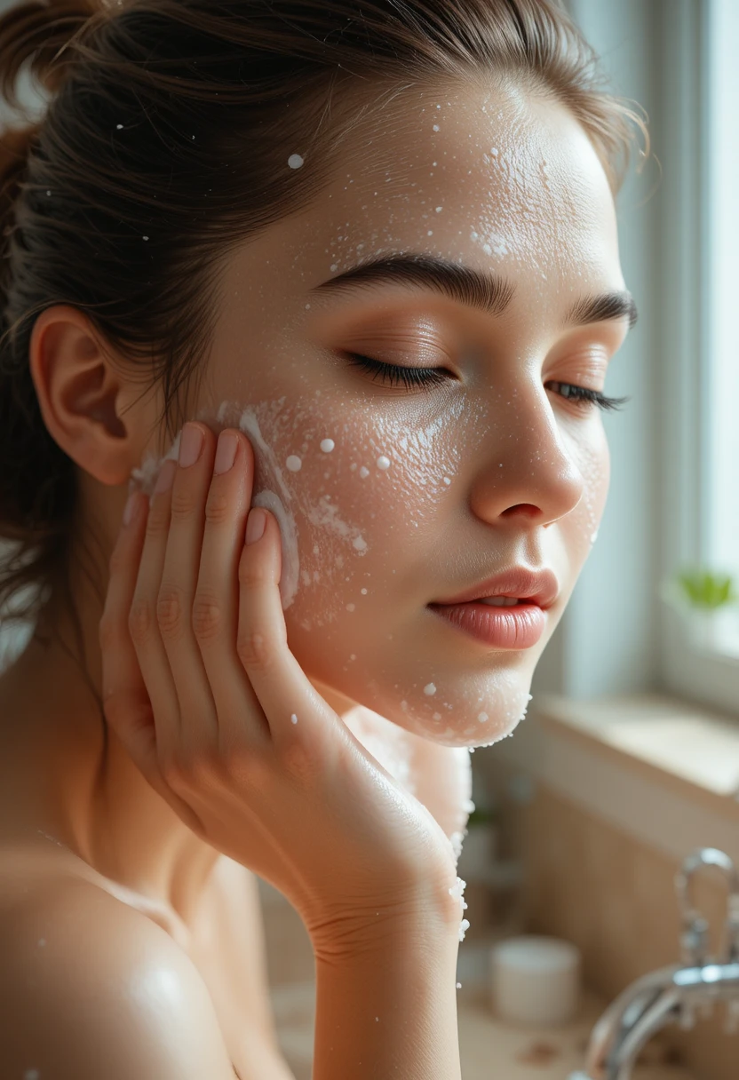 Step 2: Follow With a Water-Based Cleanser Glass Skin Aesthetic Routine