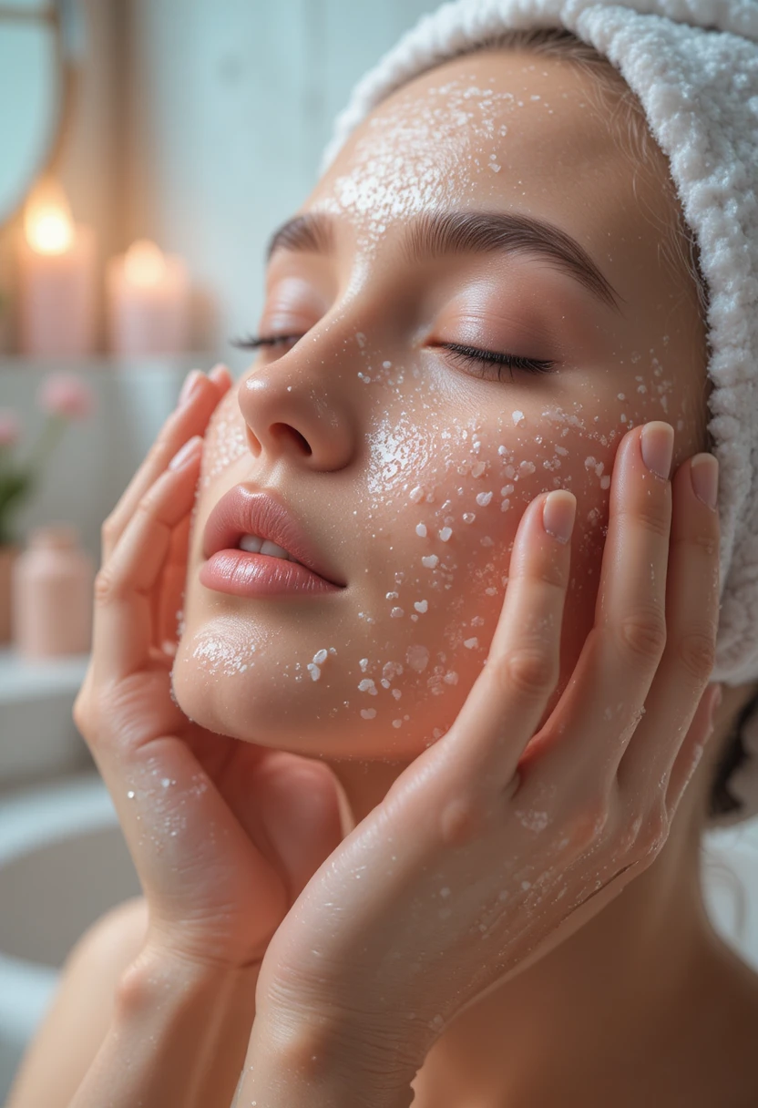 Step 3: Exfoliate  But Only 2-3 Times a W Glass Skin Aesthetic Routine   eek 