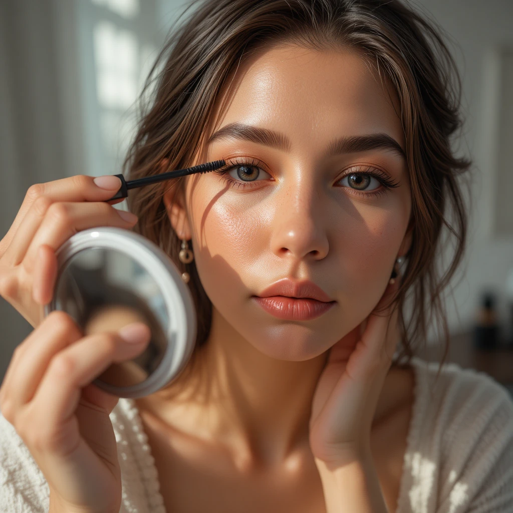 7. Tap On Cream Blush With Your Fingers