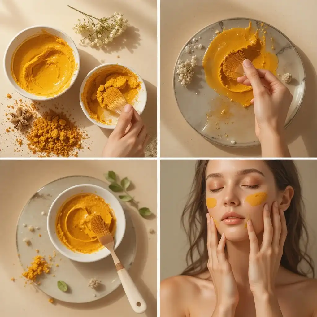 How to Apply a Turmeric Face Mask (Step-by-Step)